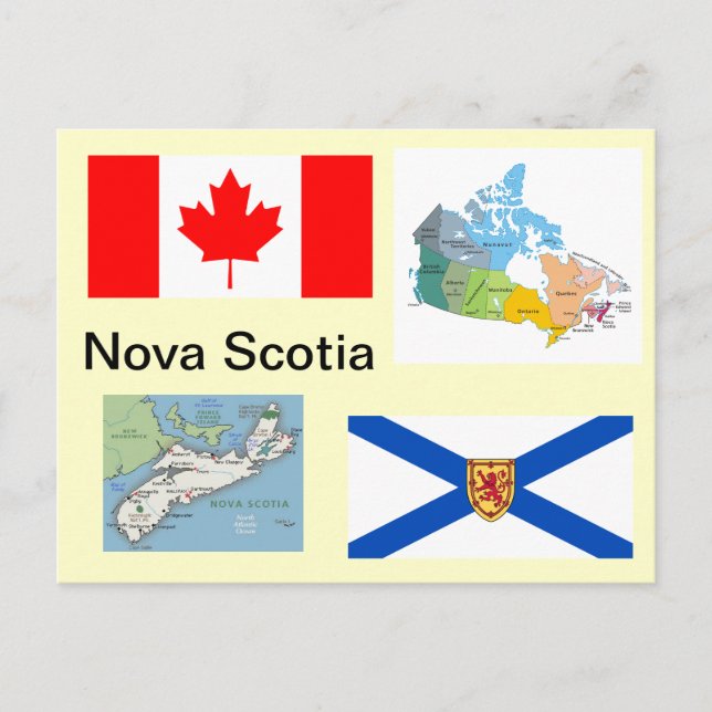Nova Scotia Kanada Vykort (Framsida)