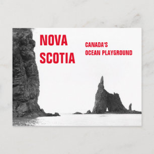 Nova Scotia Kanadas Ocean Playground Vintage Post Vykort