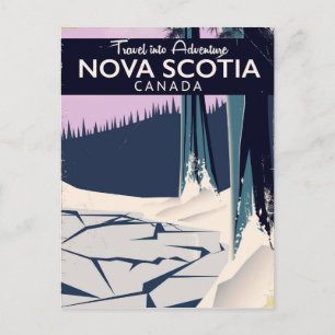 Nova Scotia, Kanadas reseaffisch för helgdag. Helg Vykort
