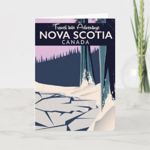 Nova Scotia, Kanadas reseaffisch för helgdag. Helgkort