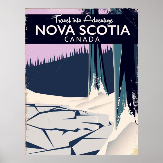 Nova Scotia, Kanadas reseaffisch för helgdag. Poster (Framsidan)