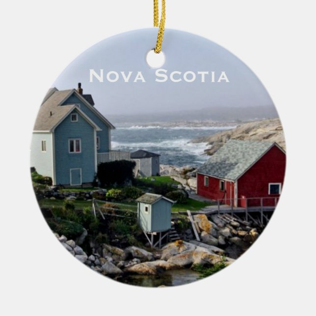 Nova Scotia liggande Ornament (Framsidan)