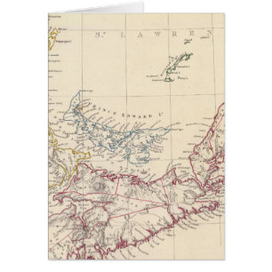 Nova Scotia, NB, Nedre Kanada Hälsningskort