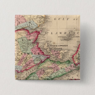 Nova Scotia, New Brunswick, Karta av Mitchell Knapp