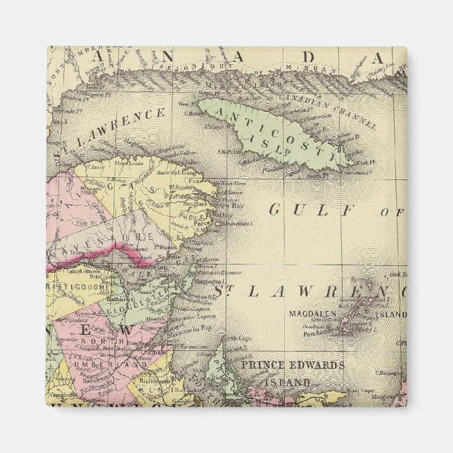 Nova Scotia, New Brunswick, Pr Edward's Id Magnet (Framsidan)