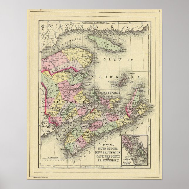 Nova Scotia, New Brunswick, Pr Edward's Id Poster (Framsidan)