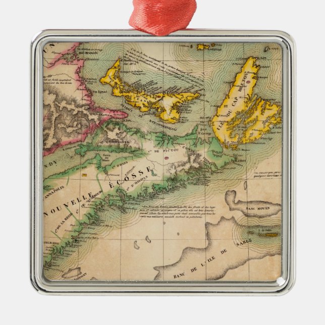 Nova Scotia och New Brunswick 44 Julgransprydnad Metall (Framsidan)