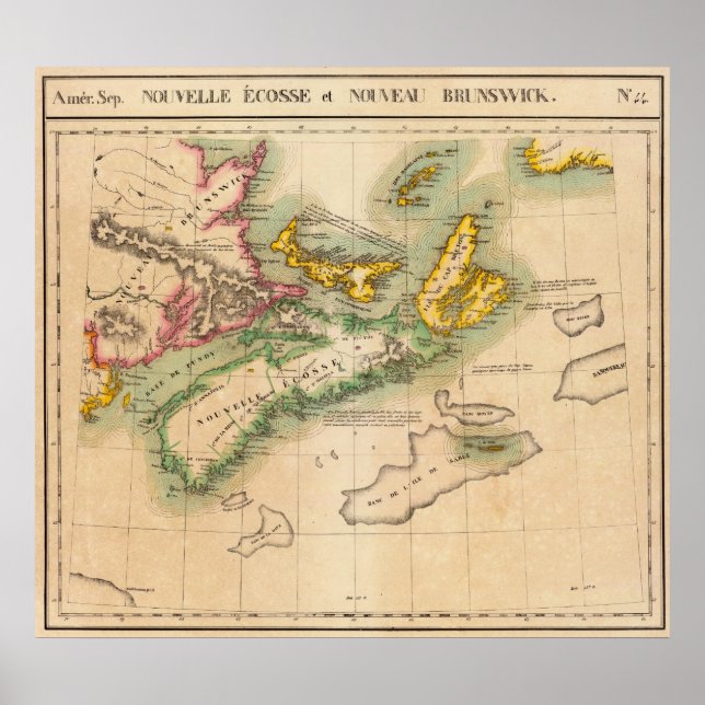 Nova Scotia och New Brunswick 44 Poster (Framsidan)