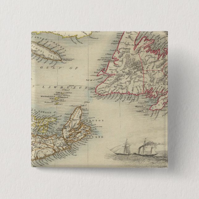 Nova Scotia och Newfoundland Knapp (Framsida)