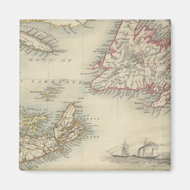 Nova Scotia och Newfoundland Magnet (Framsidan)