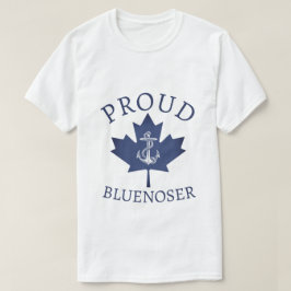Nova Scotia Proud Bluenoser anchor maple löv T-Sh T Shirt