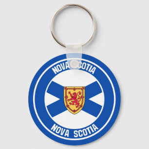 Nova Scotia Round Emblem Nyckelring