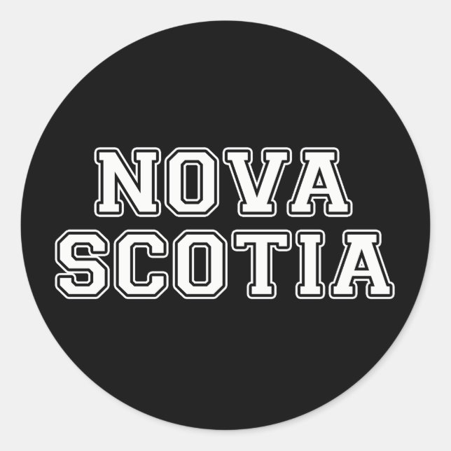Nova Scotia Runt Klistermärke (Framsida)