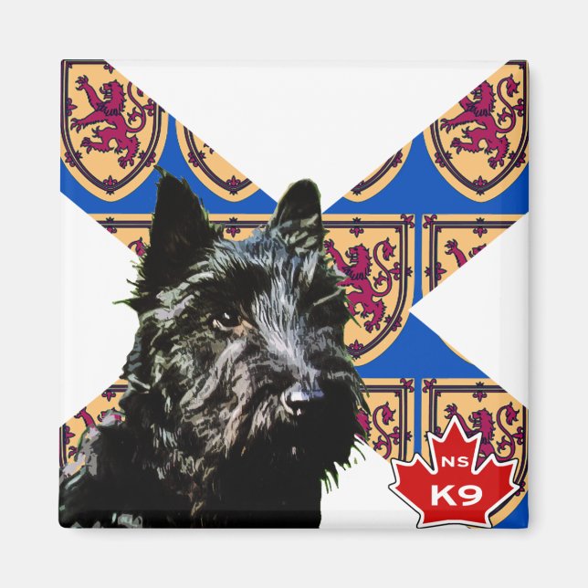 Nova Scotia Scottish Terrier Magnet (Framsidan)