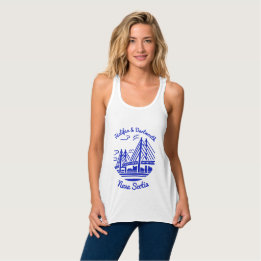 Nova Scotia shirt Halifax och Dartmouth shirt Linne Med Racerback