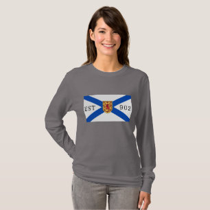Nova Scotia shirt nova scotia flagga 902 Editable T