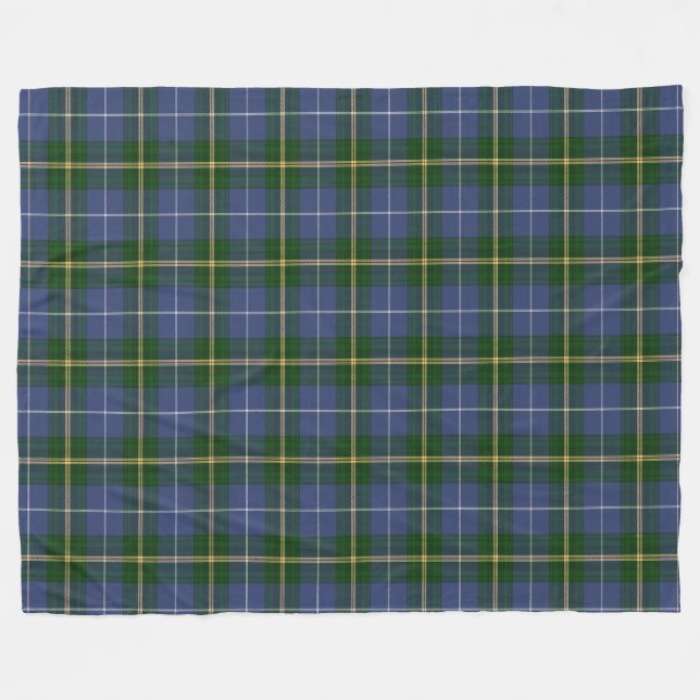 Nova Scotia Tartan Anpassningsbar blue Play Fleecefilt (Framsidan (Horisontell))