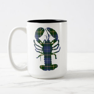 Nova Scotia Tartan lobster kaffe mugg