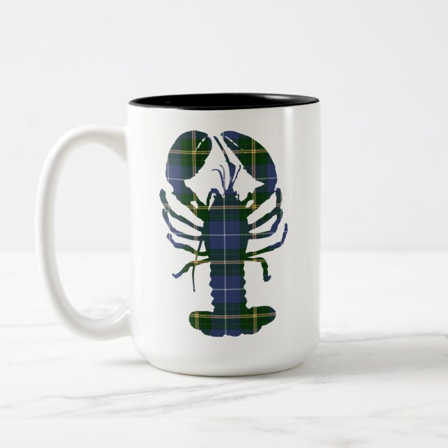 Nova Scotia Tartan lobster kaffe mugg (Vänster)