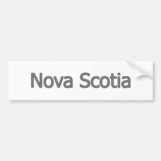Nova Scotia text Bildekal (Framsidan)