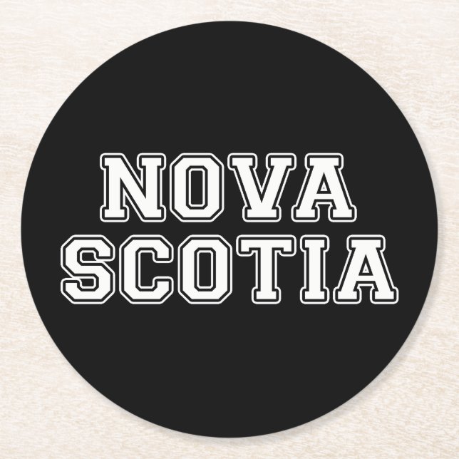 Nova Scotia Underlägg Papper Rund (Framsidan)