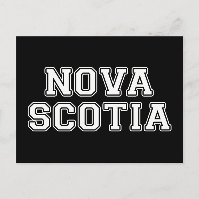 Nova Scotia Vykort (Framsida)