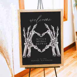 NOVA Skeleton Heart Händer Möhippa Välkommen Po Poster