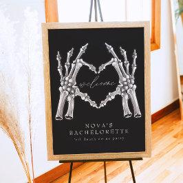 NOVA Skelett Hjärtat Handar Bachelorette Välkommen Poster