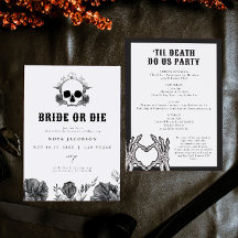 NOVA Skull Bride eller Die Til Death Bachelorette
