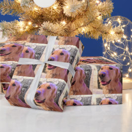 Nova the Golden Retriever - Wrapping Papper Roll Presentpapper