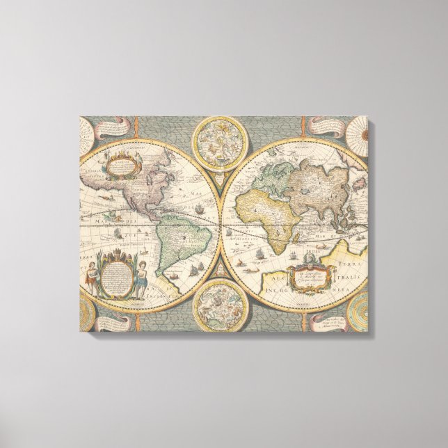 Nova Totius Terrarum Orbis Geographica Canvastryck (Framsida)