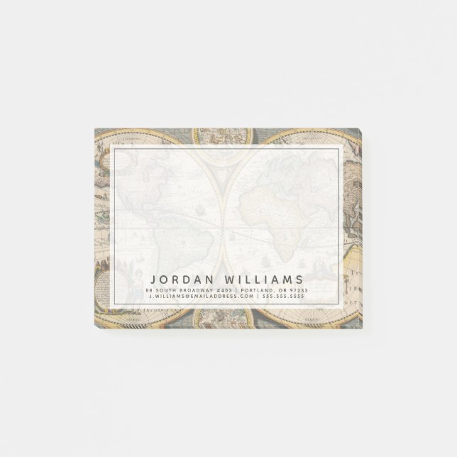Nova Totius Terrarum Orbis Geographica Post-it Block (Framsida)