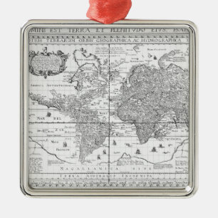 Nova Totius Terrarum Orbis Julgransprydnad Metall