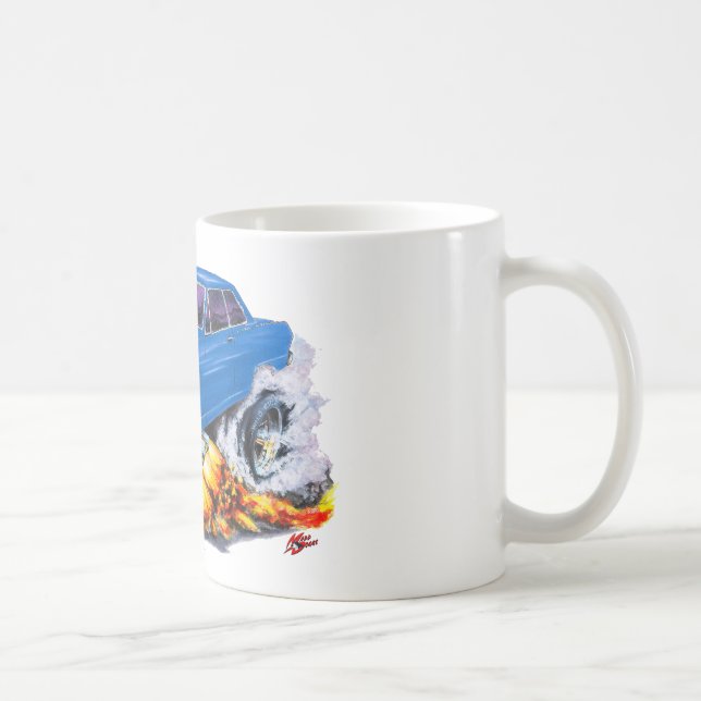 Novablåttbil 1962-65 kaffemugg (Höger)