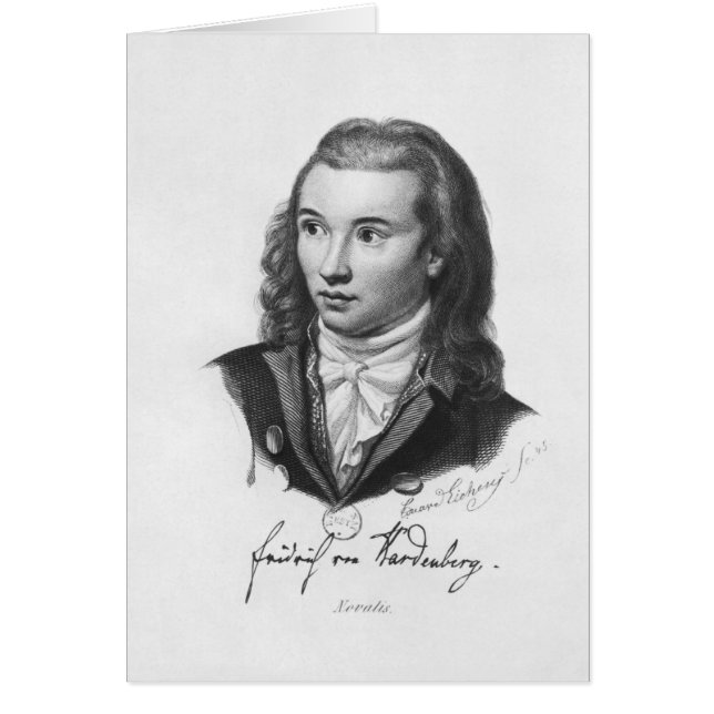Novalis 1845 hälsningskort (Framsidan)
