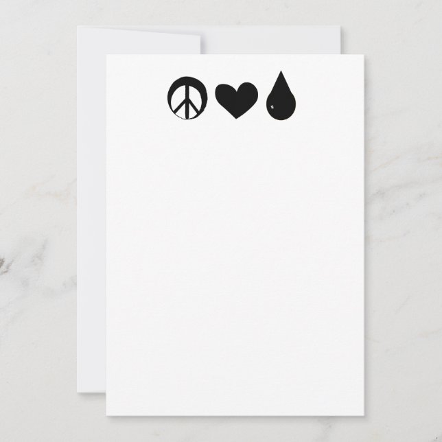 Novare för fred Kärlek och råmjölk Inbjudningar (Framsida)