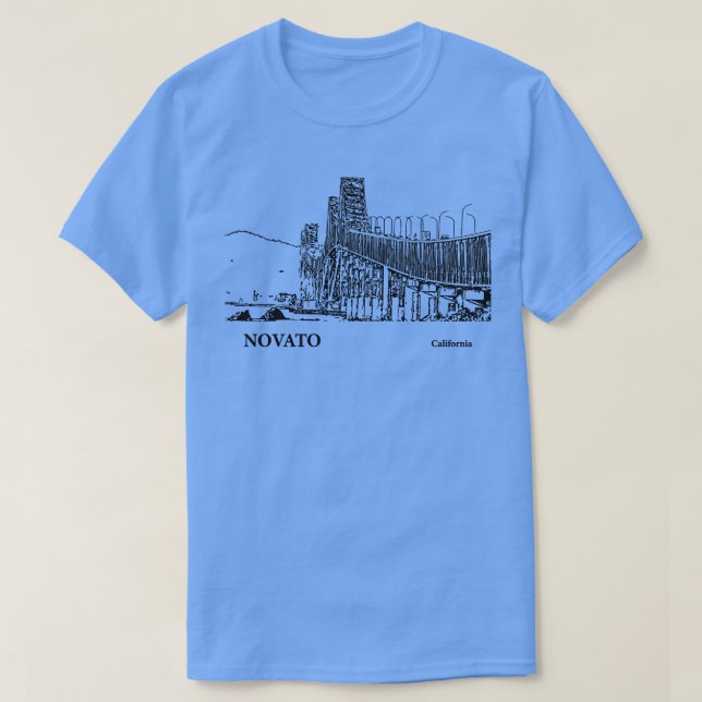 Novato California TShirt 3 T Shirt (Design framsida)