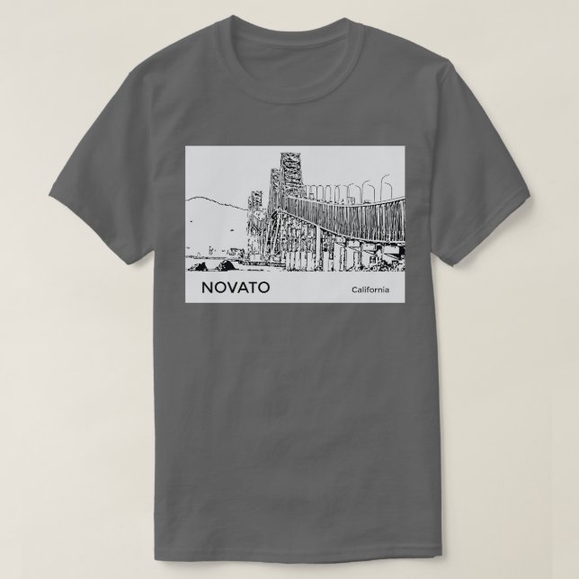 Novato California TShirt T Shirt (Design framsida)