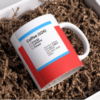Novel Caffeine DMEM kaffe mugg