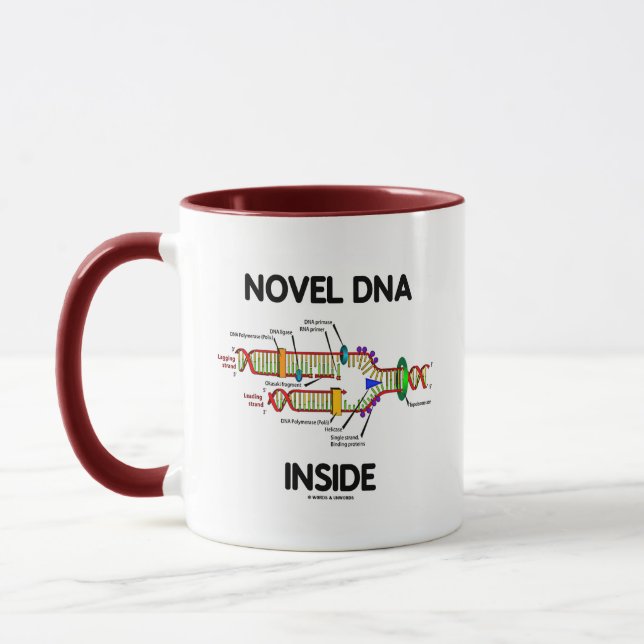 Novel DNA Inside (Molecular Biology Humor) Mugg (Vänster)