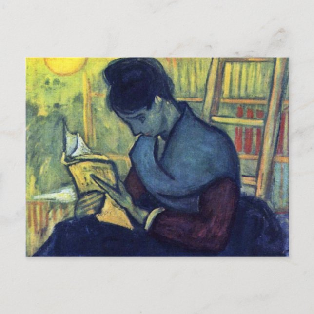 Novel Reader av Vincent Van Gogh Vykort (Framsida)