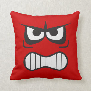Novelty Arg Pillow Ansikte Kudde