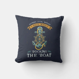 Novelty av nautisk tema för Boating Anchor Kudde