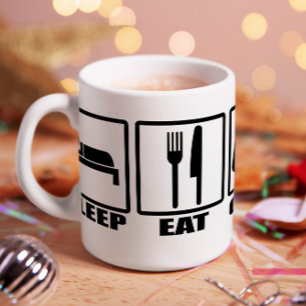 Novelty av viloläge och glatt Geek-spel Kaffemugg