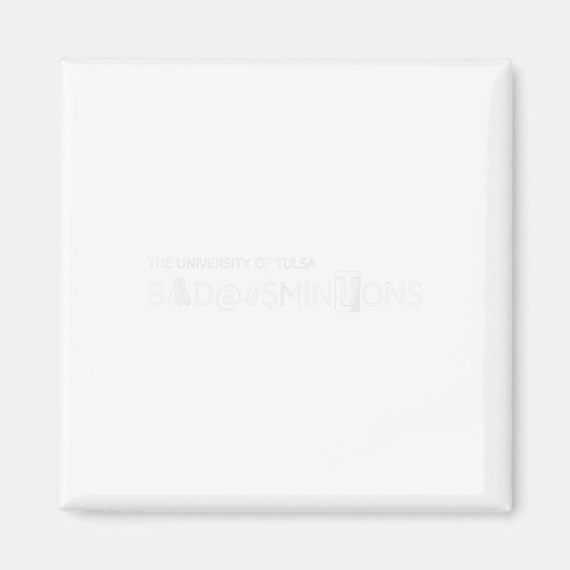 Novelty Badminton Team Magnet (Framsidan)