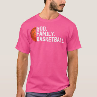 Novelty Bask för gud Familj T Shirt