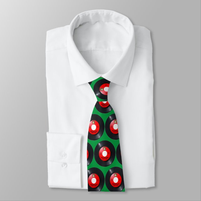 NOVELTY CHRISTMAS NECK TIE, jultomtens 45 varv/min Slips (Bunden)