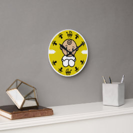 Novelty Cute Nyfödd bebis Gift Rund Klocka