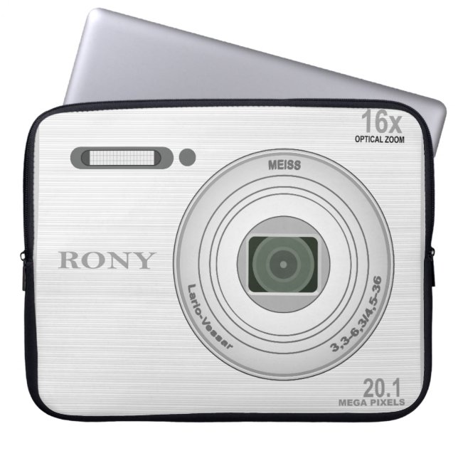 Novelty Digital Camera Effekt Laptop Fodral (Framsidan)