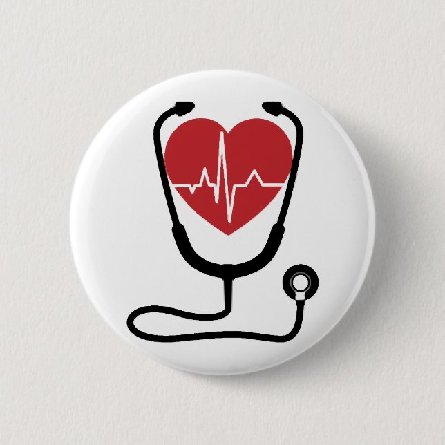 Novelty Doktor sjuksköterska Gift Coola Knapp (Framsida)